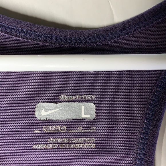Nike women's purple athletic high support tank top - Picture 5 of 6